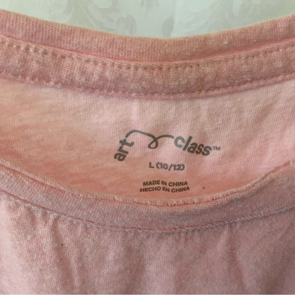 Girls Moon Phases Soft Coral pink tank top SZ (L-10/12) by Art-Class - Picture 4 of 4